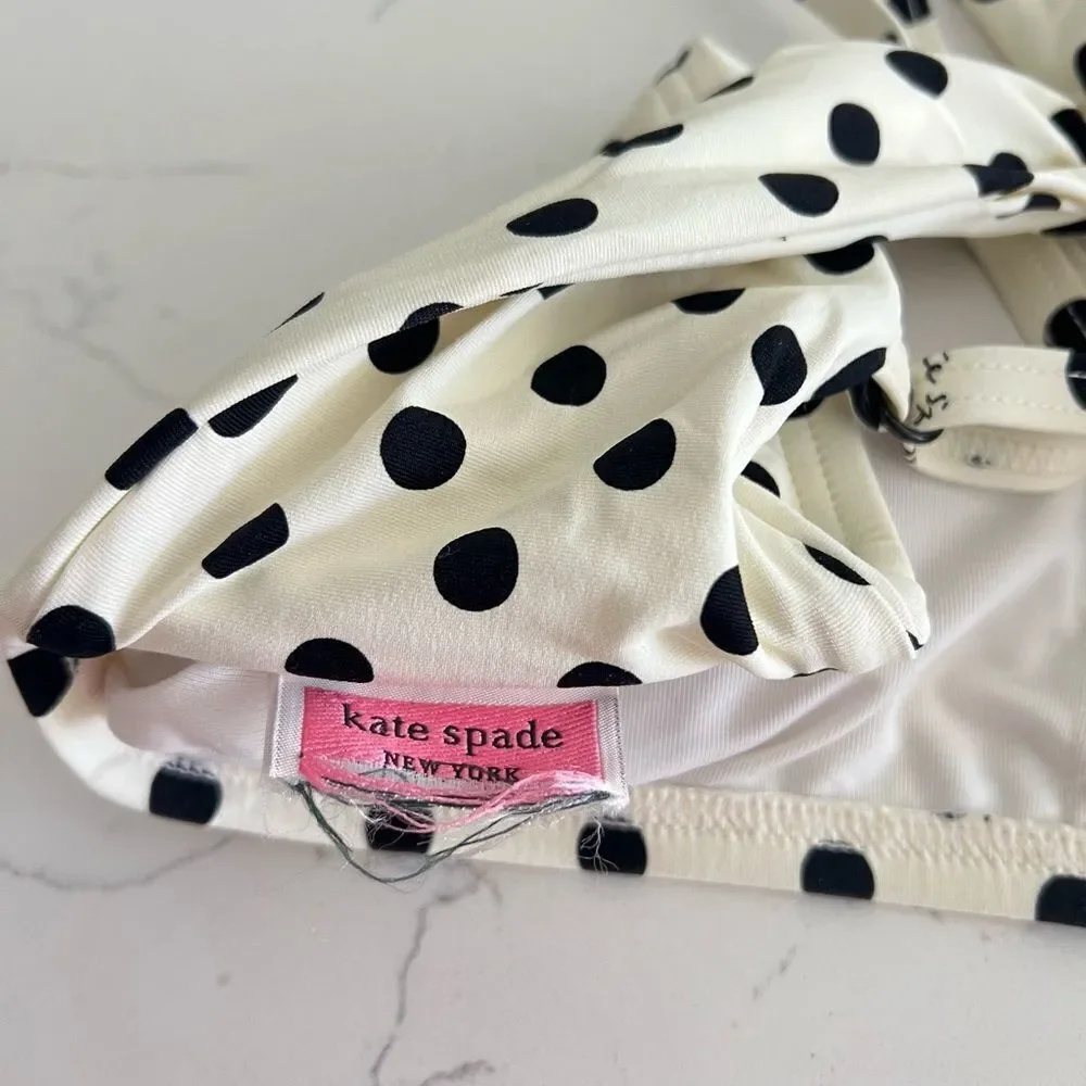 Kate Spade Polka Dot Bikini Top size M